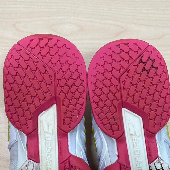 Babolat Women's Propulse Fury All Court Shoes in White and Blue - Picture 9 of 11